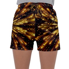 Christmas Star Wallpaper Explosion Sleepwear Shorts