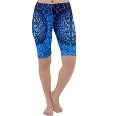 Brain Web Network Spiral Think Cropped Leggings 