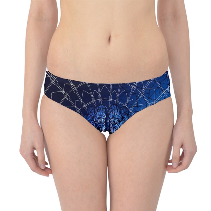 Brain Web Network Spiral Think Hipster Bikini Bottoms