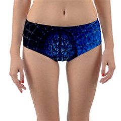 Brain Web Network Spiral Think Reversible Mid-waist Bikini Bottoms