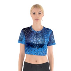 Brain Web Network Spiral Think Cotton Crop Top