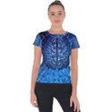 Brain Web Network Spiral Think Short Sleeve Sports Top  View1