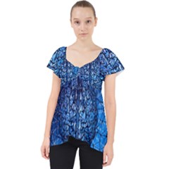 Brain Web Network Spiral Think Lace Front Dolly Top