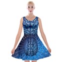 Brain Web Network Spiral Think Velvet Skater Dress View1