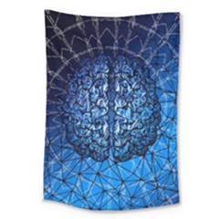 Brain Web Network Spiral Think Large Tapestry