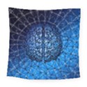 Brain Web Network Spiral Think Square Tapestry (Large) View1