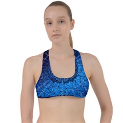 Brain Web Network Spiral Think Criss Cross Racerback Sports Bra