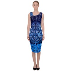 Brain Web Network Spiral Think Sleeveless Pencil Dress