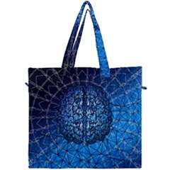 Brain Web Network Spiral Think Canvas Travel Bag