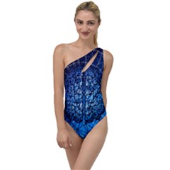 Brain Web Network Spiral Think To One Side Swimsuit