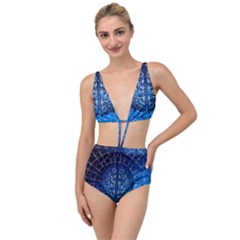 Brain Web Network Spiral Think Tied Up Two Piece Swimsuit