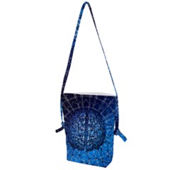 Brain Web Network Spiral Think Folding Shoulder Bag