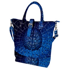 Brain Web Network Spiral Think Buckle Top Tote Bag