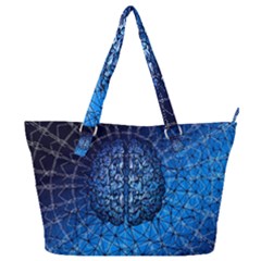 Brain Web Network Spiral Think Full Print Shoulder Bag