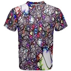 Web Network Abstract Connection Men s Cotton Tee