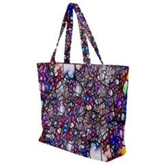 Web Network Abstract Connection Zip Up Canvas Bag by Vaneshart