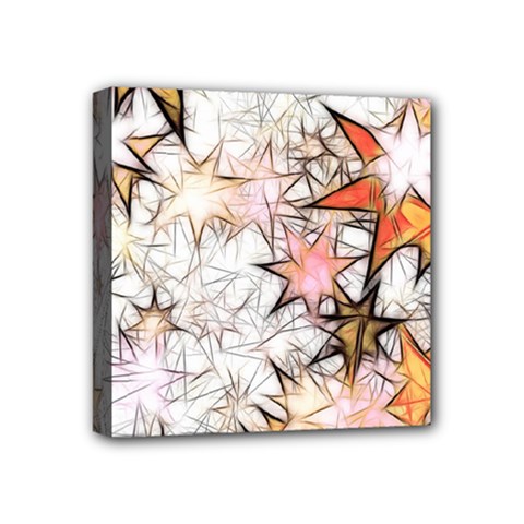 Christmas Star Advent Background Mini Canvas 4  X 4  (stretched) by Vaneshart