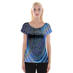 Matrix Technology Data Digital Cap Sleeve Top by Vaneshart