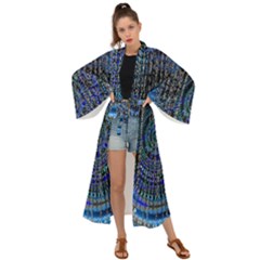 Matrix Technology Data Digital Maxi Kimono by Vaneshart