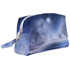 Nature Landscape Winter Wristlet Pouch Bag (large) by Vaneshart