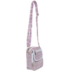 Paper Texture Floral Flowers Shoulder Strap Belt Bag