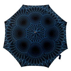 Abstract Rosette Web Network Hook Handle Umbrellas (medium) by Vaneshart