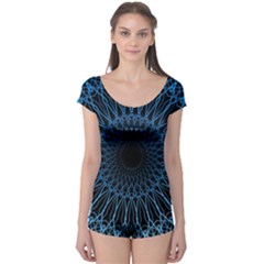 Abstract Rosette Web Network Boyleg Leotard  by Vaneshart