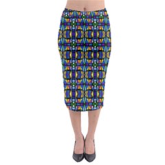 Abstract-s-1 Midi Pencil Skirt