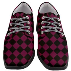 Block Fiesta - Boysenberry Purple & Black Women Heeled Oxford Shoes by FashionBoulevard