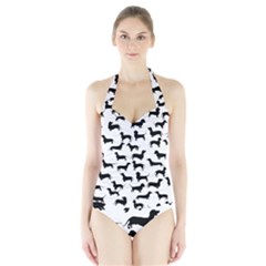 Dachshunds! Halter Swimsuit by ZeeBee