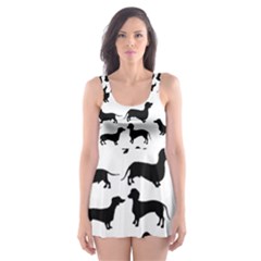 Dachshunds! Skater Dress Swimsuit by ZeeBee