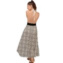 Timeless - Black & Abalone Grey Backless Maxi Beach Dress View2