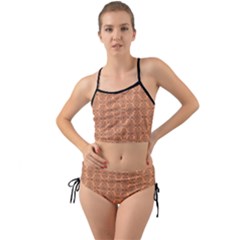 Timeless   Black & Cantaloupe Orange Mini Tank Bikini Set by FashionBoulevard