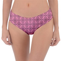 Timeless - Black & Flamingo Pink Reversible Classic Bikini Bottoms by FashionBoulevard