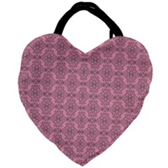 Timeless - Black & Flamingo Pink Giant Heart Shaped Tote by FashionBoulevard