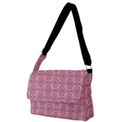 Timeless - Black & Flamingo Pink Full Print Messenger Bag (s) by FashionBoulevard