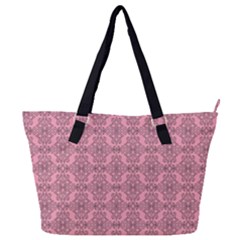 Timeless - Black & Flamingo Pink Full Print Shoulder Bag by FashionBoulevard