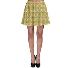 Timeless - Black & Mellow Yellow Skater Skirt by FashionBoulevard