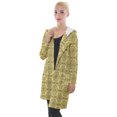 Timeless - Black & Mellow Yellow Hooded Pocket Cardigan by FashionBoulevard