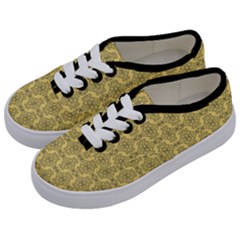 Timeless - Black & Mellow Yellow Kids  Classic Low Top Sneakers by FashionBoulevard