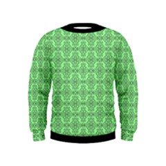 Timeless - Black & Mint Green Kids  Sweatshirt