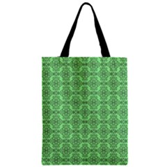 Timeless - Black & Mint Green Zipper Classic Tote Bag by FashionBoulevard