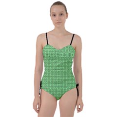 Timeless - Black & Mint Green Sweetheart Tankini Set by FashionBoulevard