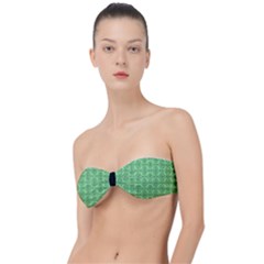 Timeless - Black & Mint Green Classic Bandeau Bikini Top 