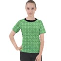 Timeless - Black & Mint Green Women s Sport Raglan Tee View1