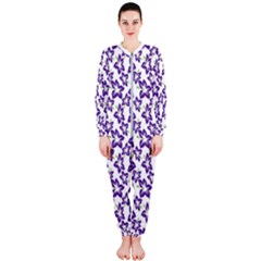 Cute Flowers - Imperial Purple Onepiece Jumpsuit (ladies)  by FashionBoulevard