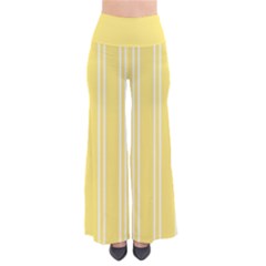 Nice Stripes - Blonde Yellow So Vintage Palazzo Pants by FashionBoulevard