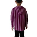 Nice Stripes - Boysenberry Purple Kids  Hooded Windbreaker View2