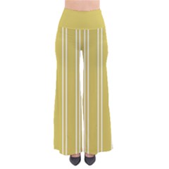Nice Stripes - Ceylon Yellow So Vintage Palazzo Pants by FashionBoulevard