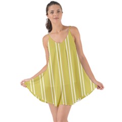 Nice Stripes - Ceylon Yellow Love The Sun Cover Up by FashionBoulevard